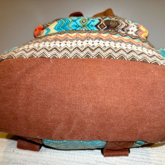 Multicolor Patterned Backpack - Picture 7 of 9